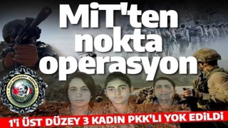 MİT'ten sınır ötesinde kritik operasyon! 1'i üst düzey 3 kadın terörist yok edildi