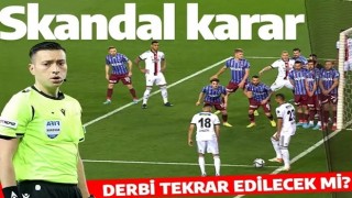 Trabzonspor Beşiktaş maçında Zorbay Küçük'ten skandal karar! Karşılaşma tekrar edilir mi?