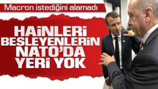 Cumhurbaşkanı Erdoğan, Emmanuel Macron ile görüştü