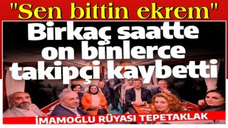 İmamoğlu'na tepkiler büyüyor! Sosyal medyada hızla takipçi kaybediyor