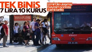 İzmir'de toplu ulaşıma zam