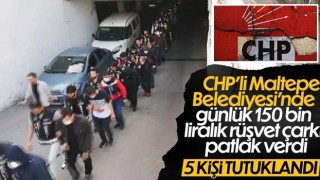 Maltepe'de belediye çalışanlarıyla yolsuzluk yapanlar yakalandı