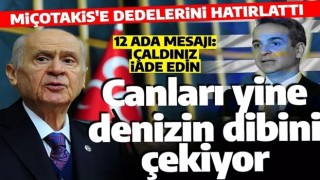 Son dakika: Bahçeli'den Miçotakis'e gönderme: Canları yine denizin dibini çekiyor