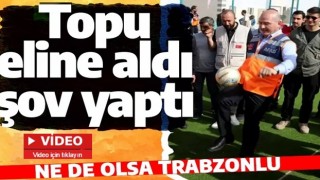 Süleyman Soylu'dan İdlib'te futbol şov! Eğlenceli anlar kameralara yansıdı