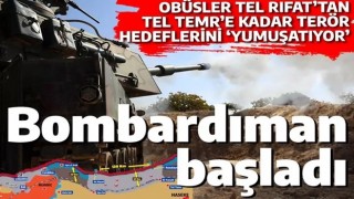 Suriye'ye bombardıman başladı! Tel Rıfat'tan Münbiç ve Tel Temr'e kadar pek çok terör noktası vuruluyor