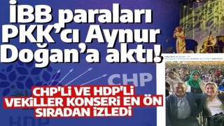 Terör sempatizanı Aynur Doğan'a Harbiye'de sahne verildi! CHP ve HDP'li milletvekilleri yalnız bırakmadı