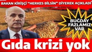 Türkiye'de gıda krizi olmayacak! Bakan Kirişçi duyurdu... İşte son durum