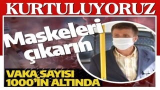 Vaka sayısı binin altında! Maske zorunluluğu kaldırılıyor