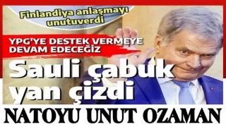 Finlandiya çok çabuk yan çizdi: YPG'ye destek vermeye devam edeceğiz