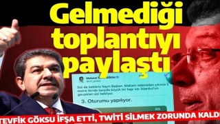 İBB Başkanı İmamoğlu katılmadığı toplantıyı paylaştı! Tevfik Göksu'nun sözleri sonrası bakın ne yaptı?