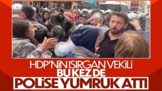 Süleyman Soylu, polise saldıran HDP'li vekilin videosunu paylaştı