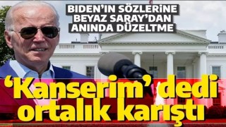 Biden 'kanserim' dedi ortalık karıştı! Beyaz Saray'dan zorunlu açıklama