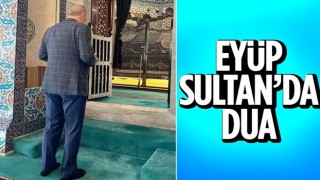 Cumhurbaşkanı Erdoğan, Eyüp Sultan'da dua etti