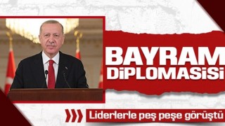 Cumhurbaşkanı Erdoğan liderlerle peş peşe görüştü