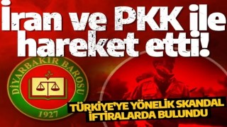 Diyarbakır Barosu da İran ve PKK ile hareket etti! Türkiye'ye yönelik skandal iftiralarda bulundu