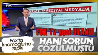 Fox Tv'de Ekrem İmamoğlu'na altyapı ve tatil tepkisi