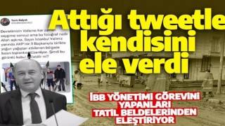 Halkın yanında olan AK Partili Kabaktepe'yi eleştiren CHP'li Balyalı'nın tatilde olduğu ortaya çıktı