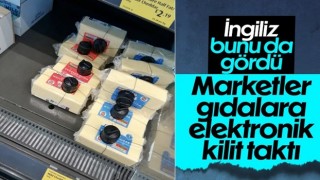 İngiltere'de marketlerde bazı gıdalara elektronik kilit takıldı