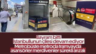 İstanbul'da arızalanan asansör ve yürüyen merdivenler vatandaşı bezdirdi