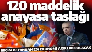 AK Parti'nin 120 maddelik anayasa taslağı hazır! Seçim beyannamesi ekonomi ağırlıklı olacak