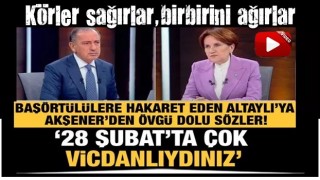 Akşener'den başörtülü kızlara hakaret eden Altaylı'ya: 28 Şubat'ta çok vicdanlıydınız