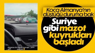 Almanya'da akaryakıta gelecek zam benzin istasyonlarında kuyruk oluşturdu