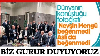 Aslı Aydıntaşbaş ve Nevşin Mengü'den Erdoğan'ın liderlerle fotoğrafına övgü tepkisi