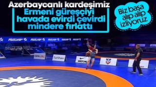 Azerbaycanlı Mammadov, Ermeni güreşçiyi perişan etti