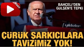 Bahçeli, ilk mitinginde konuştu: Çürük şarkıcılara, kiralık kalemlere tavizimiz yok!