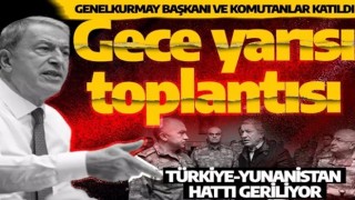 Bakan Akar'dan gece yarısı toplantısı: Genelkurmay Başkanı ve komutanlar katıldı