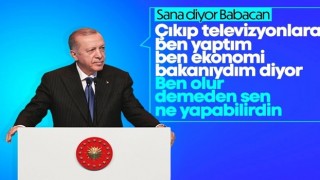 Cumhurbaşkanı Erdoğan, Ali Babacan'ı eleştirdi