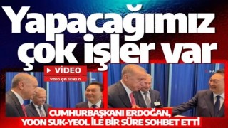 Cumhurbaşkanı Erdoğan, Yoon Suk-yeol ile sohbet etti: Yapacağımız çok işler var