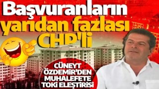 Cüneyt Özdemir'den CHP'ye TOKİ başvuruları üzerinden eleştiri yağmuru