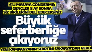 Erdoğan'dan 6'lı masaya gönderme: Gençler 8 ay sonra siz birilerini deli edeceksiniz