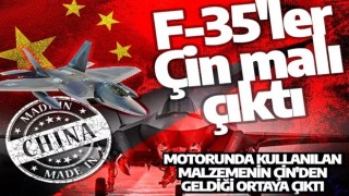 F-35'ler askıya alındı: Çin malzemesi kullanıldığı ortaya çıktı