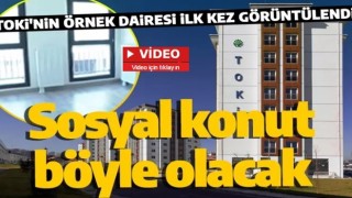 Herkes bunu merak ediyor! İşte TOKİ Sosyal Konut Projesi'nde örnek daire