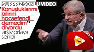 'Hocaefendi' lafını inkar eden Ahmet Davutoğlu'na sesi dinletildi