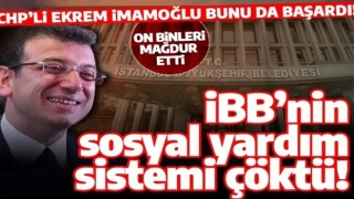 İBB'nin sosyal yardım sistemi çöktü! İmamoğlu bunu da başardı!