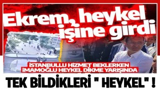 İstanbul hizmet bekliyor, İmamoğlu heykel dikme derdinde: Esenler meydana heykel yapılacak