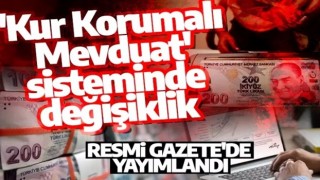 Kur korumalı mevduat hesaplarında düzenleme! TL'ye çevrilebilecek