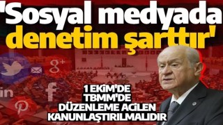 MHP Lideri Bahçeli'den sosyal medya açıklaması! 'Sosyal medyada denetim şarttır'