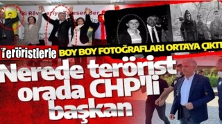 Nerede terörist orada CHP'li başkan: Teröristler boy boy fotoğrafları ortaya çıktı