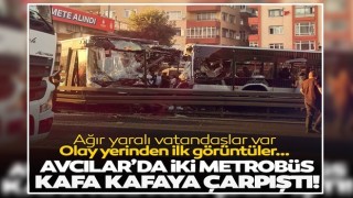 Son Dakika: Avcılar'da metrobüs kazası: İnsanlar camları kırarak çıktı!