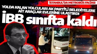 Yolda kalan yolcuları AK Partili belediyelerin araçları evlerine ulaştırdı