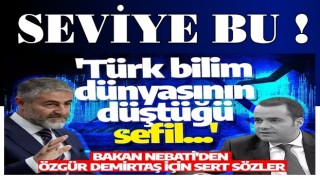 Bakan Nebati'den Özgür Demirtaş için sert sözler: 'Türk bilim dünyasının düştüğü sefil...'