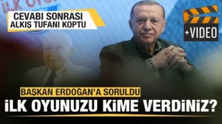 Başkan Erdoğan'a soruldu! İlk oyunuzu kime verdiniz? Alkış tufanı koptu!