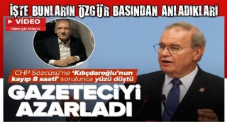 CHP Sözcüsü Öztrak 'Kılıçdaroğlu'nun kayıp 8 saatini' soran gazeteciyi azarladı: Bu yapılan gazetecilik değil ayıptır .