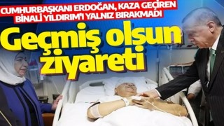 Cumhurbaşkanı Erdoğan'dan Binali Yıldırım'a ziyaret