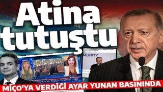 Cumhurbaşkanı Erdoğan'ın Miço'ya verdiği ayar Yunanistan basınında