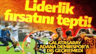 Herşey var gol yok! Galatasaray liderlik fırsatını geri çevirdi